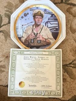 SET Lot Of 26 Franklin Mint Heirloom John Wayne Robert Tanenbaum Limited Plates