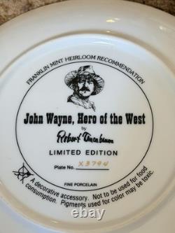 SET Lot Of 26 Franklin Mint Heirloom John Wayne Robert Tanenbaum Limited Plates