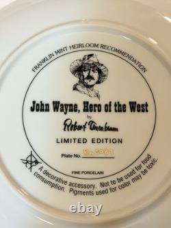 SET Lot Of 26 Franklin Mint Heirloom John Wayne Robert Tanenbaum Limited Plates