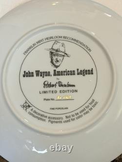 SET Lot Of 26 Franklin Mint Heirloom John Wayne Robert Tanenbaum Limited Plates