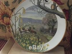 SET OF 12 FRANKLIN PORCELAIN NATURE SCENES by PETER BANETT PLATE COLLECTION 1979
