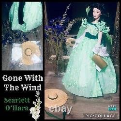 Scarlett O'Hara Franklin Mint Gone with the Wind Porcelain Doll Box and Tags 19