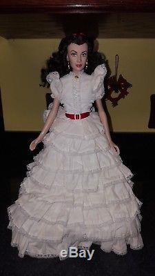 Scarlett O' Hara Franklin Mint Gwth Porcelain Bisque 19 Doll Love Of Tara