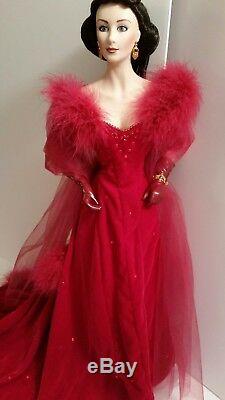 Scarlett O'hara Gone With The Wind Porcelain Doll 22 Tall In Red Dress