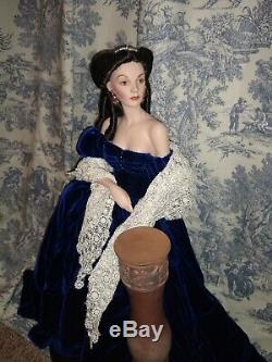 Scarlett O'hara Gone With The Wind Porcelain Portrait 18 Franklin Mint Doll