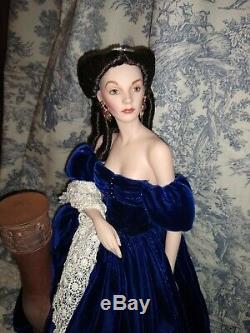 Scarlett O'hara Gone With The Wind Porcelain Portrait 18 Franklin Mint Doll