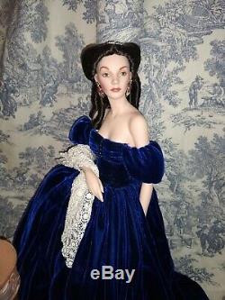 Scarlett O'hara Gone With The Wind Porcelain Portrait 18 Franklin Mint Doll