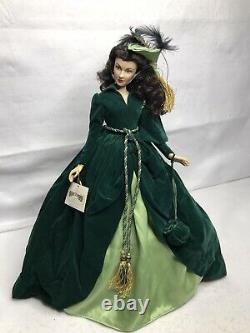 Scarlett O'hara Gone With The Wind Porcelain Portrait Franklin Mint Doll