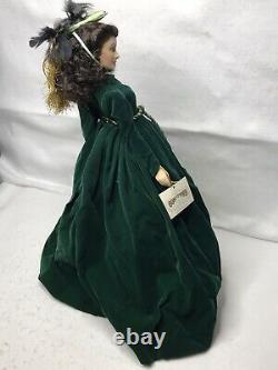 Scarlett O'hara Gone With The Wind Porcelain Portrait Franklin Mint Doll