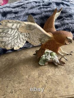 Screech Owl Porcelain Figurine by George McMonigle Franklin Mint 1990 with Base