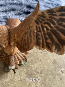 Screech Owl Porcelain Figurine by George McMonigle Franklin Mint 1990 with Base