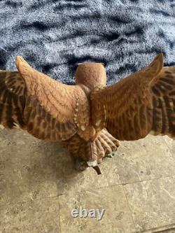 Screech Owl Porcelain Figurine by George McMonigle Franklin Mint 1990 with Base