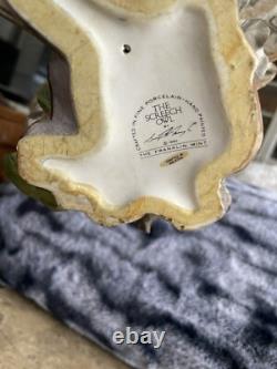 Screech Owl Porcelain Figurine by George McMonigle Franklin Mint 1990 with Base