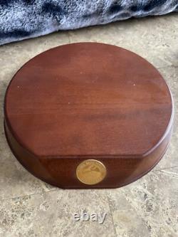 Screech Owl Porcelain Figurine by George McMonigle Franklin Mint 1990 with Base