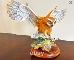 Screech Owl vintage porcelain George McMonigle Franklin Mint 1990