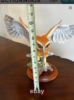 Screech Owl vintage porcelain George McMonigle Franklin Mint 1990