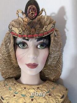 Selket Egyptian goddess Franklin Heirloom Doll Porcelain Rare, Vintage, Read