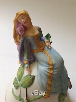 Set 4 Fairy Storybook Princess Bell Figural Figurine Porcelain Franklin Mint