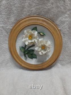 Set Of 5 Roses Of Capodimonte Collection Plates- Franklin Mint Heritage