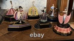 Set Of 6 Franklin Mint House Of Erte Legends Of The Opera Porcelain Music Boxes