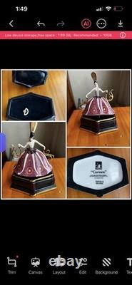 Set Of 6 Franklin Mint House Of Erte Legends Of The Opera Porcelain Music Boxes