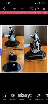 Set Of 6 Franklin Mint House Of Erte Legends Of The Opera Porcelain Music Boxes