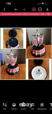 Set Of 6 Franklin Mint House Of Erte Legends Of The Opera Porcelain Music Boxes