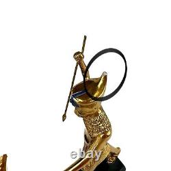 Set of 10 Treasures of Tutankhamun Figurines by Franklin Mint Gold Plated 1998