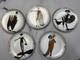 Set of 5 House of Erte Franklin Mint Art Deco Limited Edition Collector Plates