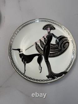 Set of 5 House of Erte Franklin Mint Art Deco Limited Edition Collector Plates