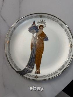 Set of 5 House of Erte Franklin Mint Art Deco Limited Edition Collector Plates