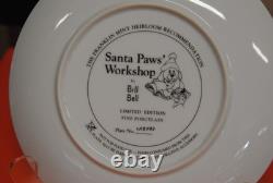 Set of 6 Franklin Mint Heirloom Collector Dog Plates by Bill Bell