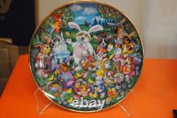 Set of 6 Franklin Mint Heirloom Collector Dog Plates by Bill Bell