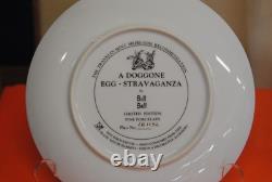 Set of 6 Franklin Mint Heirloom Collector Dog Plates by Bill Bell