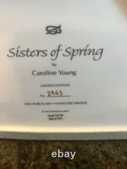Sisters of Spring Caroline Young Porcelain Figurine Franklin Mint Limited Ed