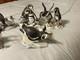 Six Franklin Mint Porcelain Peguins