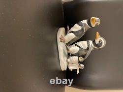 Six Franklin Mint Porcelain Peguins