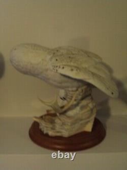 Snow Owl hand painted an cast by George McMonigle of the Franklin Mint