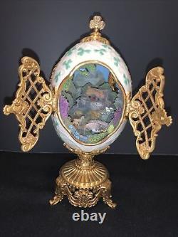 St. Patrick Faberge EMERALD ISLE LE Collector Egg 9 Tall by FRANKLIN MINT SALE