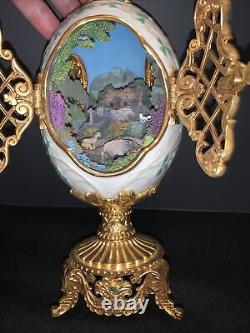 St. Patrick Faberge EMERALD ISLE LE Collector Egg 9 Tall by FRANKLIN MINT SALE