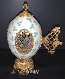St. Patrick Faberge EMERALD ISLE LE Collector Egg 9 Tall by FRANKLIN MINT SALE