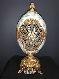 St. Patrick Faberge EMERALD ISLE LE Collector Egg 9 Tall by FRANKLIN MINT SALE