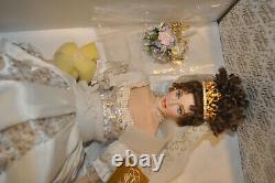 Stunning Franklin Mint Faberge Spring Bride Doll Natalia Porcelain with Jewels Box