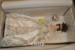 Stunning Franklin Mint Faberge Spring Bride Doll Natalia Porcelain with Jewels Box