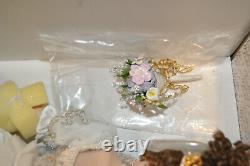 Stunning Franklin Mint Faberge Spring Bride Doll Natalia Porcelain with Jewels Box