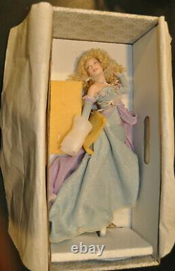 Stunning Franklin Mint Passion of Cinderella Porcelain Doll 17 with Box, Crown