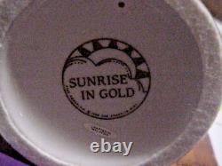 Sunrise In Gold Franklin Mint Art Sculpture 11 Tall Porcelain