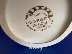 Sunrise In Gold Franklin Mint Art Sculpture 11 Tall Porcelain