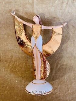 Sunrise in Gold Franklin Mint Art Deco Figurine Sculpture 11 Excellent