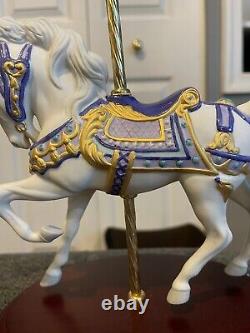THE FRANKLIN MINT 1989 Carousel Majesty Horse Porcelain Figurine Lynn Lupetti